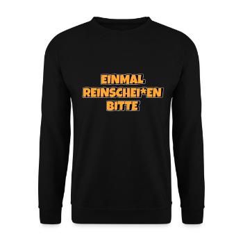 Frisör Meme Friseur Lustige Frisur - Unisex Pullover - Schwarz - Vorne - Alina (178cm) & Michal (187cm)