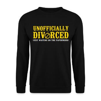 Happy Divorce Party officieusement - Sweat-shirt Unisexe - noir - Devant - Alina (178cm) & Michal (187cm)