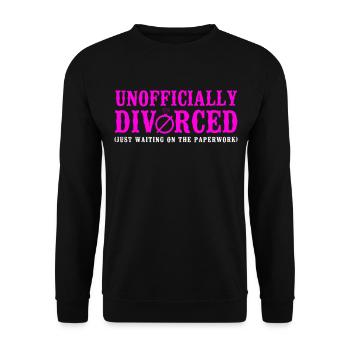 Happy Divorce Party officieusement - Sweat-shirt Unisexe - noir - Devant - Alina (178cm) & Michal (187cm)