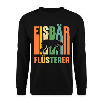 Eisbär Eisbären - Unisex Pullover - Schwarz - Vorne - Alina (178cm) & Michal (187cm)