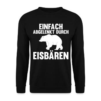 Eisbär Eisbären - Unisex Pullover - Schwarz - Vorne - Alina (178cm) & Michal (187cm)