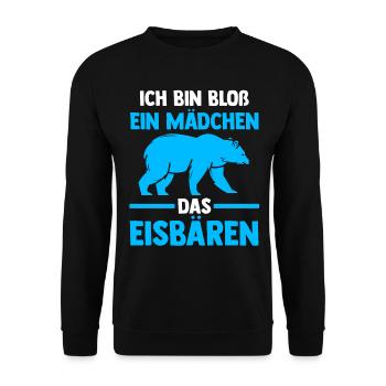 Eisbär Eisbären - Unisex Pullover - Schwarz - Vorne - Alina (178cm) & Michal (187cm)