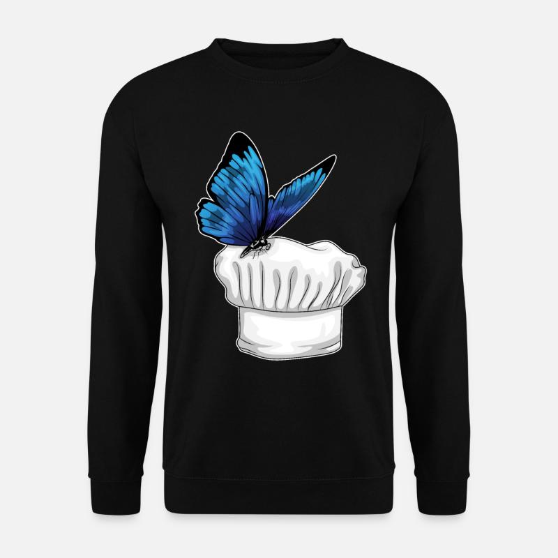 Butterfly Chef Chef's Hat - Unisex Sweatshirt - black