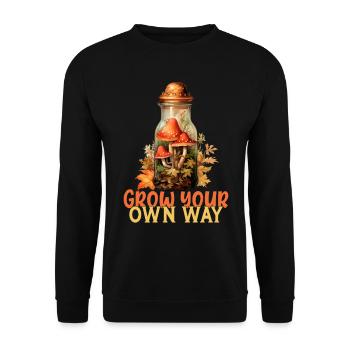 Grandissez à votre façon - Sweat-shirt Unisexe - noir - Devant - Alina (178cm) & Michal (187cm)