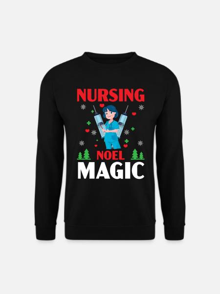 Nursing Noel Magic Medical Patients - Unisex Sweatshirt - black