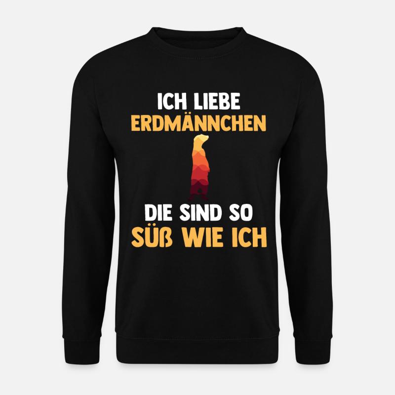 Erdmännchen - Unisex Pullover - Schwarz