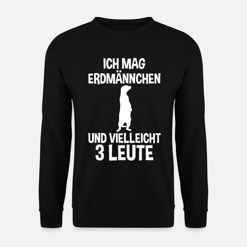 Erdmännchen - Unisex Pullover - Schwarz