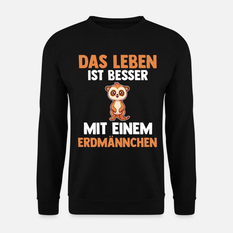 Erdmännchen - Unisex Pullover - Schwarz