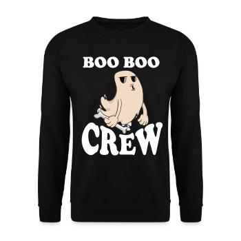 Ghost Boo Boo Crew - Sweat-shirt Unisexe - noir - Devant - Alina (178cm) & Michal (187cm)
