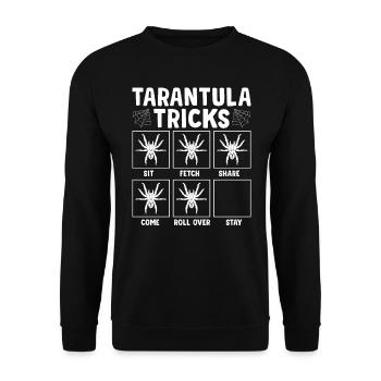Tarentule trompe les propriétaires d’araignées de compagnie - Sweat-shirt Unisexe - noir - Devant - Alina (178cm) & Michal (187cm)