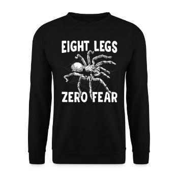 Eight Legs Zero Fear Tarantula Propriétaire Pet - Sweat-shirt Unisexe - noir - Devant - Alina (178cm) & Michal (187cm)