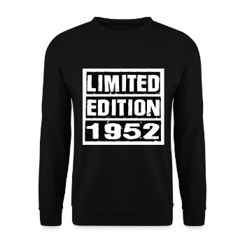 Limited Edition 1952 Birthday 1952 Vintage Retro - Unisex Sweatshirt - black - Front - Alina (178cm) & Michal (187cm)
