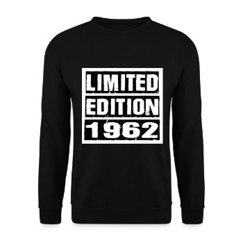 Edition Limitée 1962 Anniversaire 1962 Vintage Rétro - Sweat-shirt Unisexe - noir - Devant - Alina (178cm) & Michal (187cm)