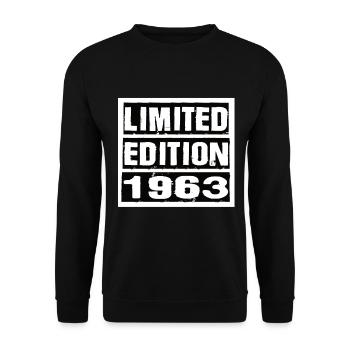 Edition Limitée 1963 Anniversaire 1963 Vintage Rétro - Sweat-shirt Unisexe - noir - Devant - Alina (178cm) & Michal (187cm)