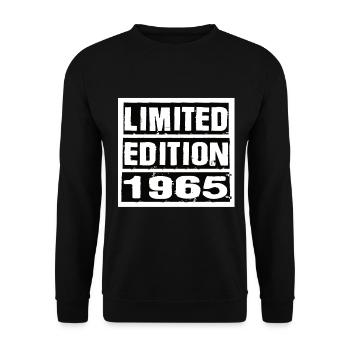 Edition Limitée 1965 Anniversaire 1965 Vintage Rétro - Sweat-shirt Unisexe - noir - Devant - Alina (178cm) & Michal (187cm)