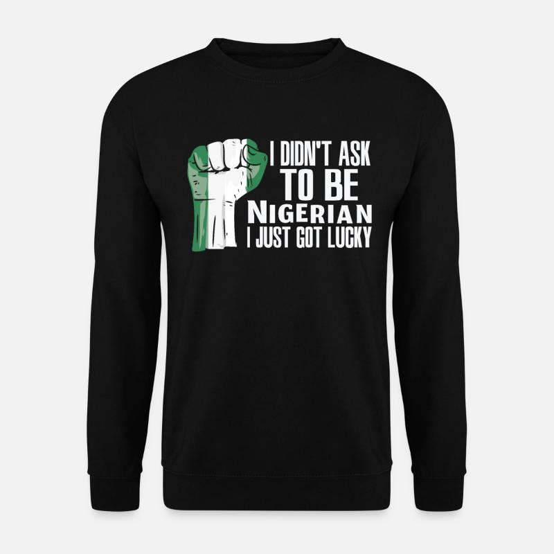 Fierté nigériane Drapeau nigérian - Sweat-shirt Unisexe - noir