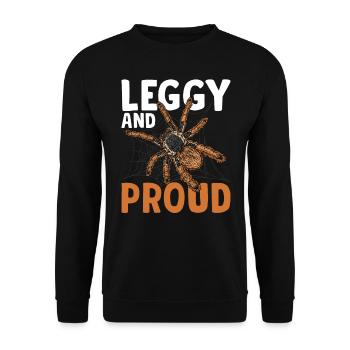 Long-legged and proud tarantula owners - Unisex Sweatshirt - black - Front - Alina (178cm) & Michal (187cm)
