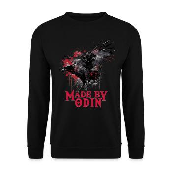 Made by odin Wikinger Kultur - Unisex Pullover - Schwarz - Vorne - Alina (178cm) & Michal (187cm)