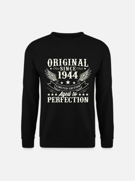 Vintage 1944 Geburtstagsgeschenk - Unisex Pullover - Schwarz