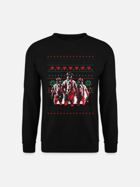 Tapperhed i julelysenes skær - ild - Unisex sweater - sort