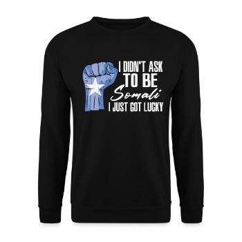 Fierté somalienne Le drapeau somalien est devenu grand - Sweat-shirt Unisexe - noir - Devant - Alina (178cm) & Michal (187cm)