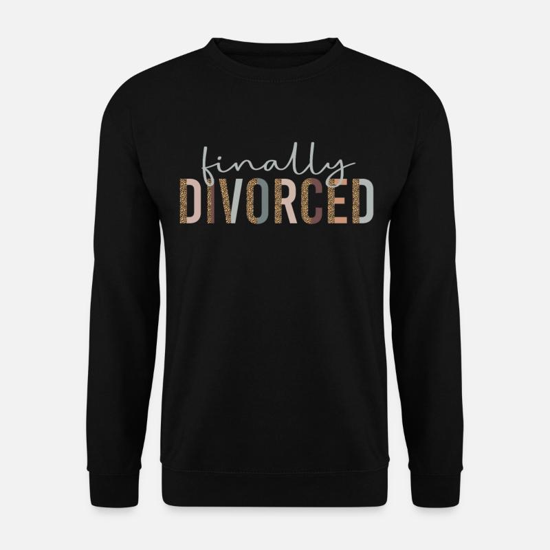 Happy Divorce Party Leopard - Unisex Sweatshirt - black