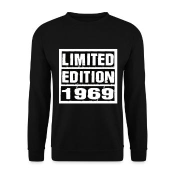 Edition Limitée 1969 Anniversaire 1969 Vintage Rétro - Sweat-shirt Unisexe - noir - Devant - Alina (178cm) & Michal (187cm)