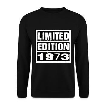 Edition Limitée 1973 Anniversaire 1973 Vintage Rétro - Sweat-shirt Unisexe - noir - Devant - Alina (178cm) & Michal (187cm)