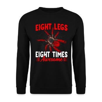 Huit fois Ingenious Tarantula Owner Pet Spider - Sweat-shirt Unisexe - noir - Devant - Alina (178cm) & Michal (187cm)