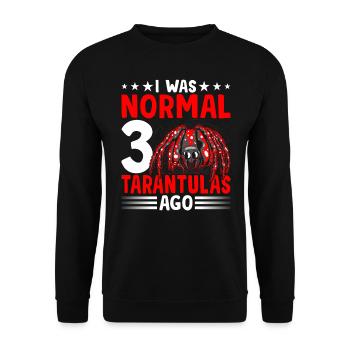 J’étais normal devant 3 tarentules tarentules - Sweat-shirt Unisexe - noir - Devant - Alina (178cm) & Michal (187cm)