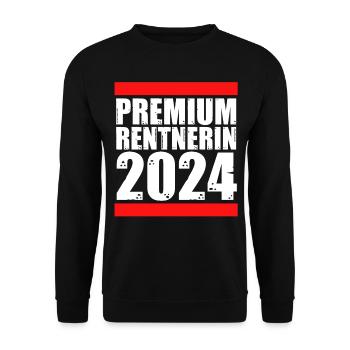 Pension de retraite 2024 Pension de retraite - Sweat-shirt Unisexe - noir - Devant - Alina (178cm) & Michal (187cm)