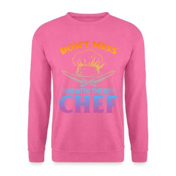 Don't Mess With The Chef Kitchen Instruments Kitch - Unisex Pullover - Pink - Vorne