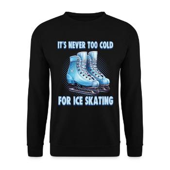 Patineur sur glace Patinage sur glace Patinage sur glace - Sweat-shirt Unisexe - noir - Devant - Alina (178cm) & Michal (187cm)