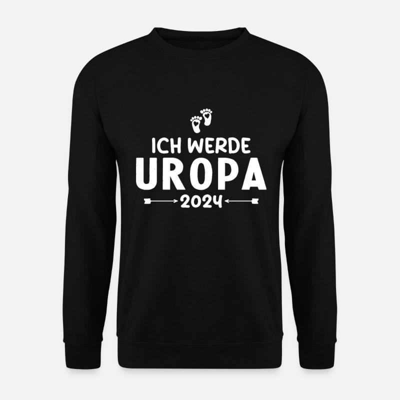 Ich werde Uropa 2024 - Unisex Pullover - Schwarz