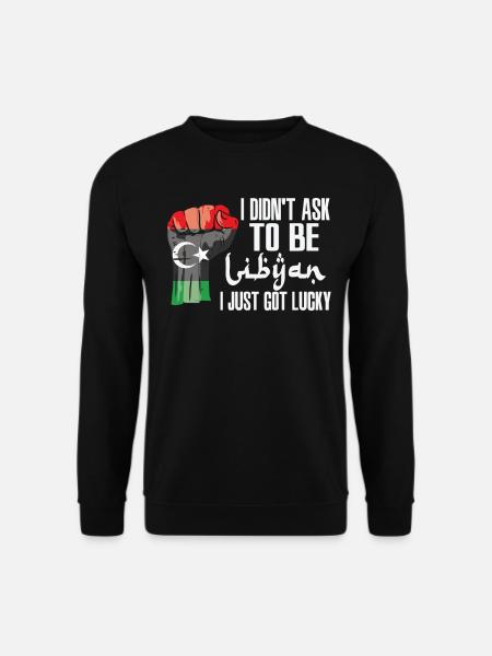 Libyscher Stolz Libysche Flagge Gewachsen - Unisex Pullover - Schwarz