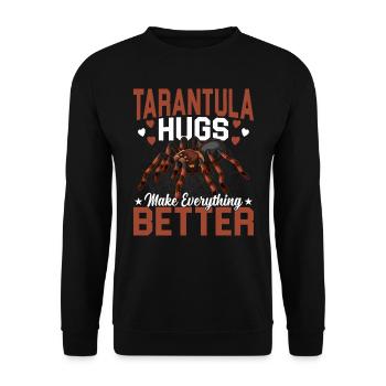 Tarentule étreint les propriétaires d’araignées de compagnie - Sweat-shirt Unisexe - noir - Devant - Alina (178cm) & Michal (187cm)