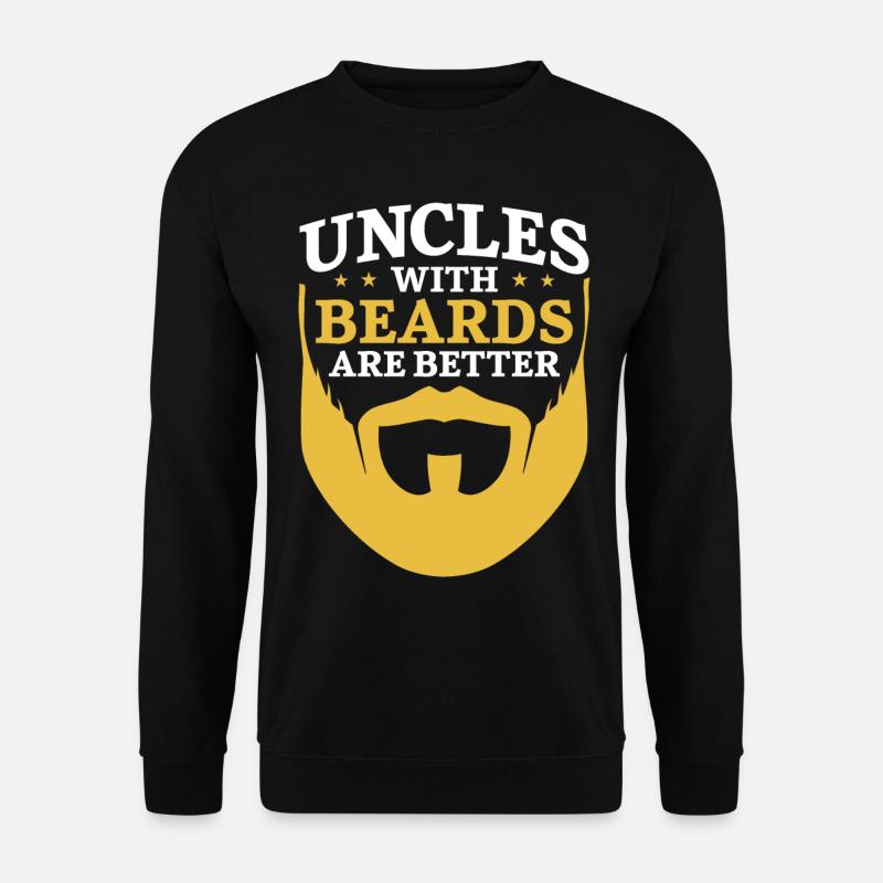 Beard Lover Bearded Man Uncle - Unisex Sweatshirt - black