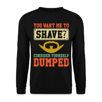 Beard Lover Bearded Man You Want - Unisex Pullover - Schwarz - Vorne - Alina (178cm) & Michal (187cm)
