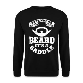 Beard Lover Bearded Man It's Not A - Unisex Pullover - Schwarz - Vorne - Alina (178cm) & Michal (187cm)