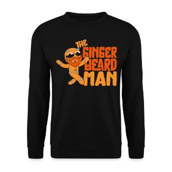 Beard Lover Bearded Man Christmas - Unisex Sweatshirt - black - Front - Alina (178cm) & Michal (187cm)