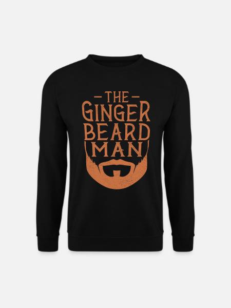 Beard Lover Bearded Man Ginger - Unisex Sweatshirt - black