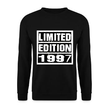 Edition Limitée 1997 Anniversaire 1997 Vintage Rétro - Sweat-shirt Unisexe - noir - Devant - Alina (178cm) & Michal (187cm)