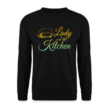 Lady In The Kitchen Culinary Cooking Food Cooks Ki - Unisex Sweatshirt - black - Front - Alina (178cm) & Michal (187cm)