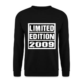 Edition Limitée 2009 Anniversaire 2009 Vintage Rétro - Sweat-shirt Unisexe - noir - Devant - Alina (178cm) & Michal (187cm)