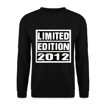 Limited Edition 2012 Birthday 2012 Vintage Retro - Unisex Sweatshirt - black - Front - Alina (178cm) & Michal (187cm)