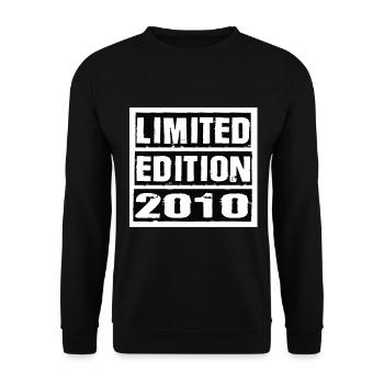 Edition Limitée 2010 Anniversaire 2010 Vintage Rétro - Sweat-shirt Unisexe - noir - Devant - Alina (178cm) & Michal (187cm)
