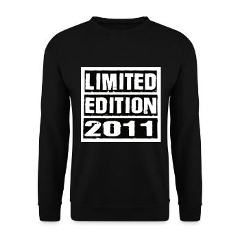 Edition Limitée 2011 Anniversaire 2011 Vintage Rétro - Sweat-shirt Unisexe - noir - Devant - Alina (178cm) & Michal (187cm)