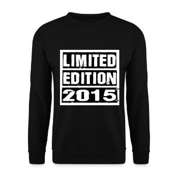 Edition Limitée 2015 Anniversaire 2015 Vintage Rétro - Sweat-shirt Unisexe - noir - Devant - Alina (178cm) & Michal (187cm)