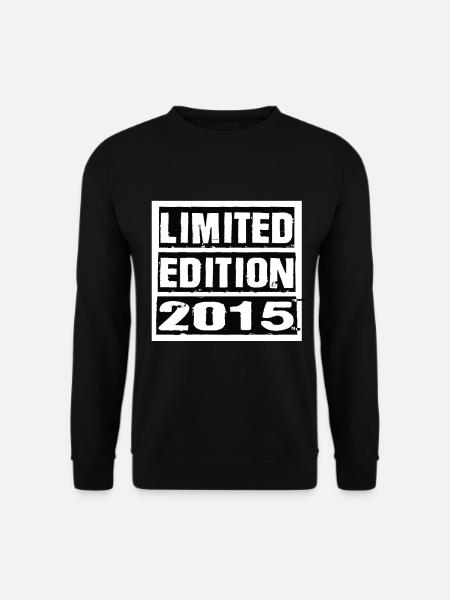 Limited Edition 2015 Geburtstag 2015 Vintage Retro - Unisex Pullover - Schwarz