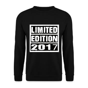 Edition Limitée 2017 Anniversaire 2017 Vintage Rétro - Sweat-shirt Unisexe - noir - Devant - Alina (178cm) & Michal (187cm)